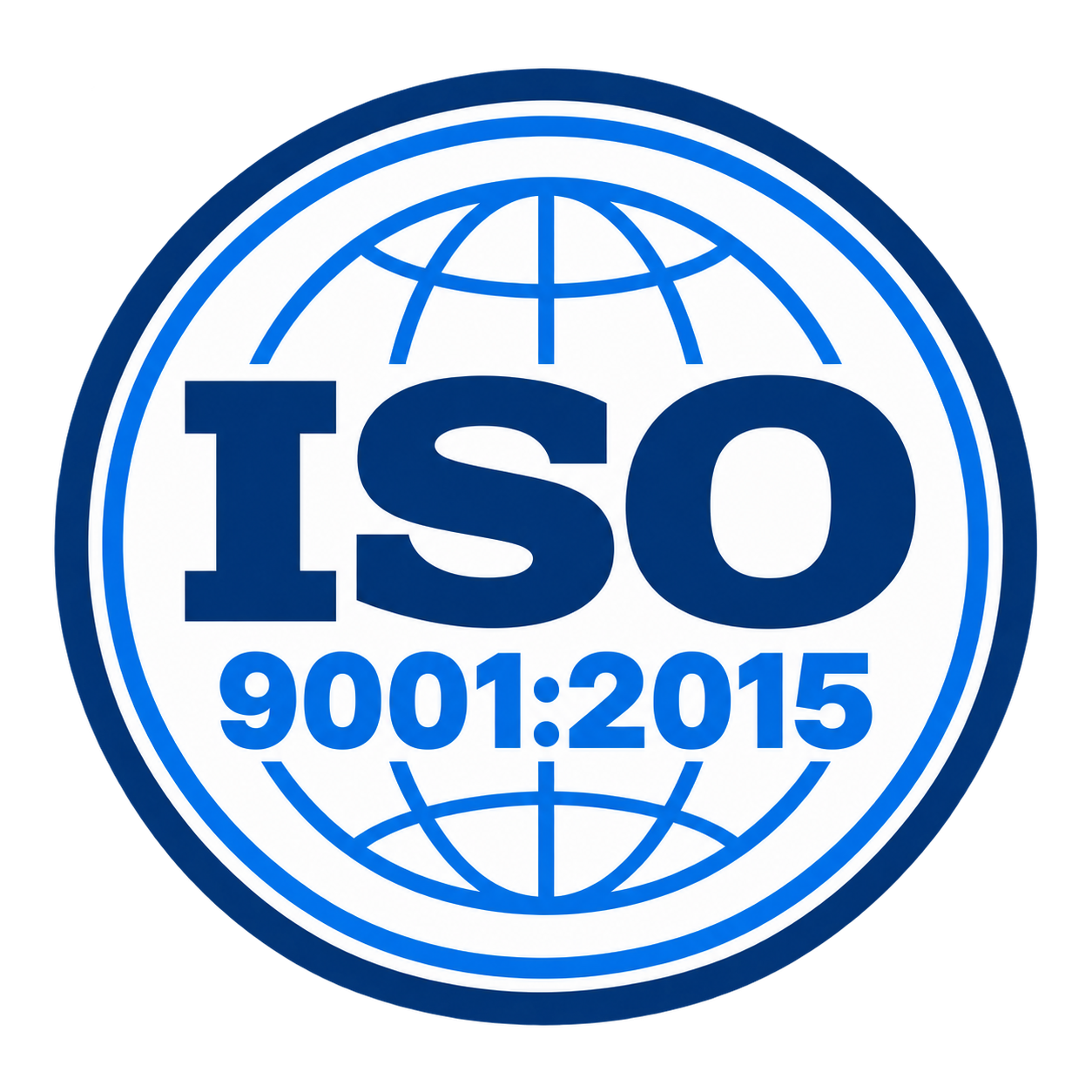 ISO 9001:2015 quality management badge